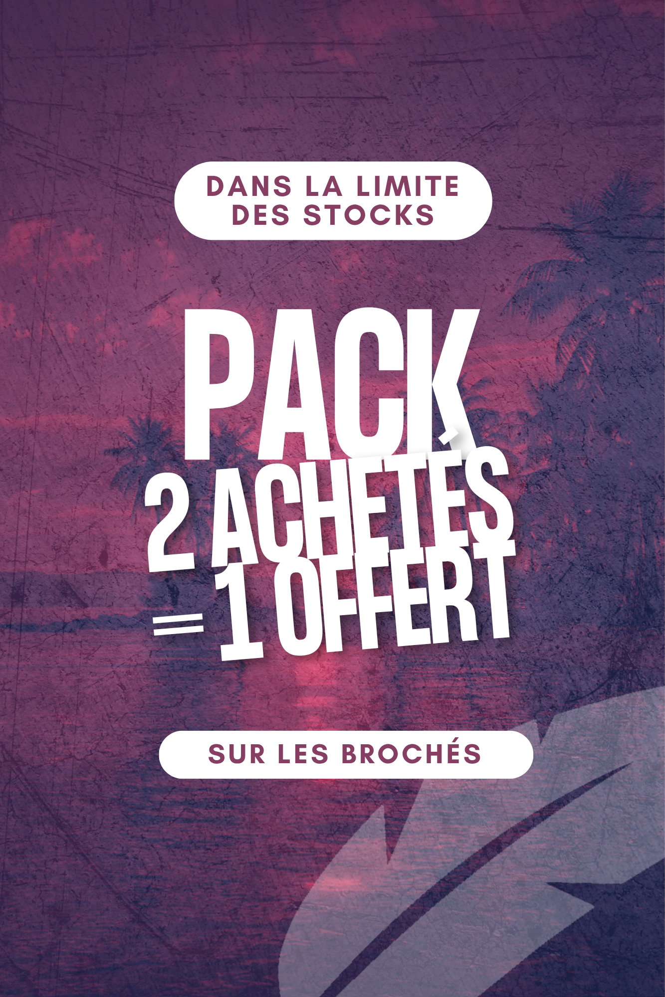PACK BROCHE (2 achetés = 1 offert)